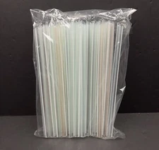 105 Extra Wide Jumbo Straws Boba Bubble Tea Milkshake Smoothie Slushy Angled Tip