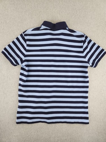 Ralph Lauren Poloshirt Kurzarm Custom Slim Fit Herren Large Blau Gestreift - Bild 11 von 11