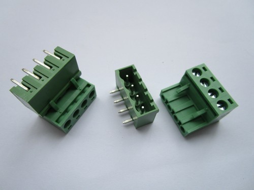 50 pcs 5.08mm Close Angle 4pin Screw Terminal Block Connector Pluggable Type New - Picture 4 of 10
