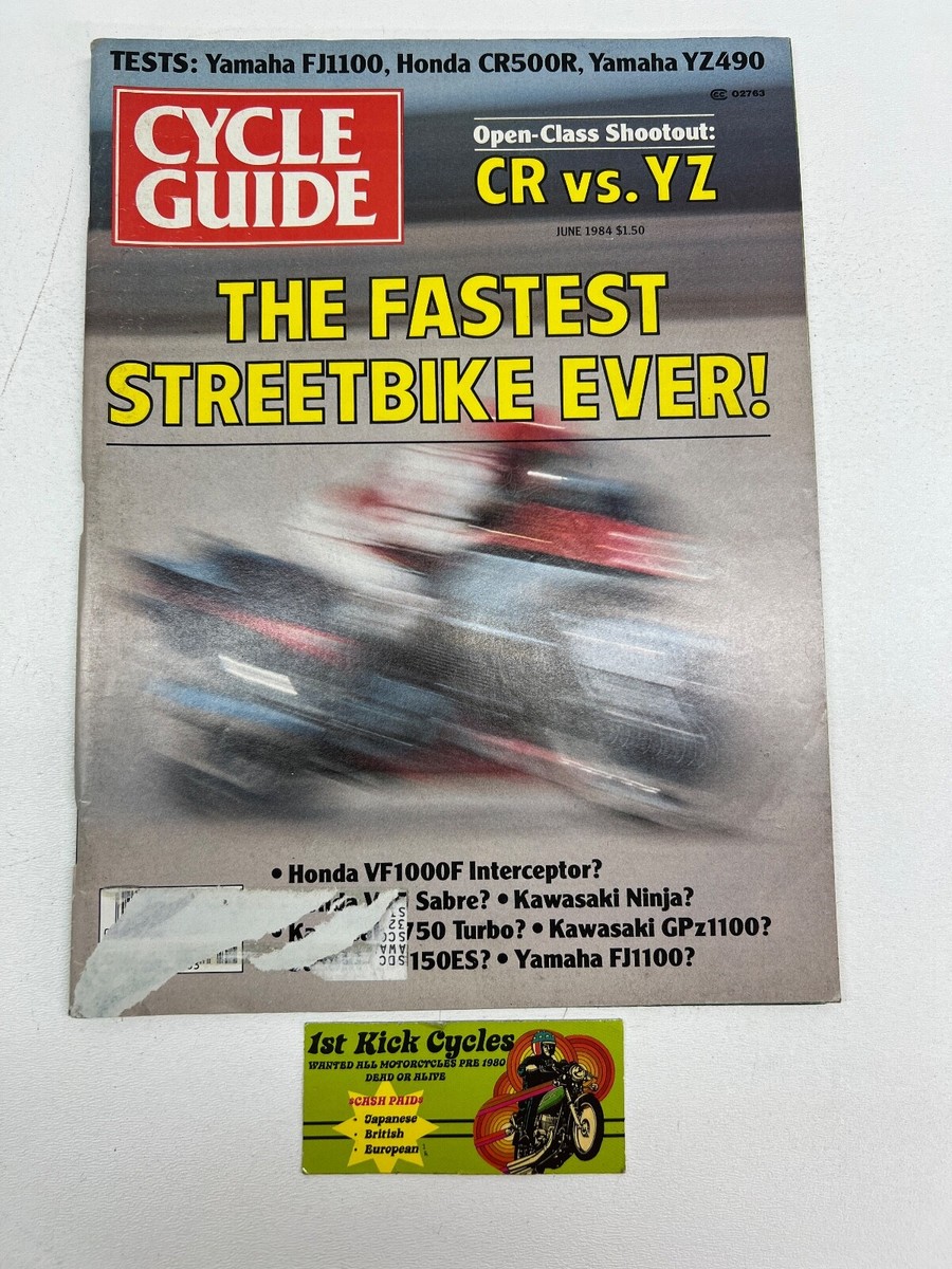 CYCLE GUIDE MAGAZINE JUNE 1984 HONDA CR500 YAMAHA YZ490 VINTAGE | eBay