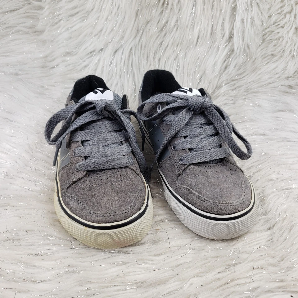 Zapatos de skate skate skate skaun white grises de gamuza para niños talla US 1 Foto 4 de 4