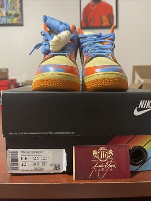 Size 8.5 - Nike Dunk High 1985 SP Orange Acid Wash 2022