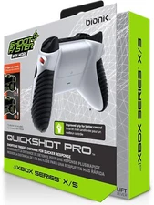 Bionik Quickshot Pro Grip Dual Trigger Lock for Xbox Series X/S Controller White