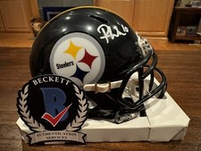 Roman Wilson Autographed Pittsburgh Steelers Speed Mini Helmet Helmet Beckett