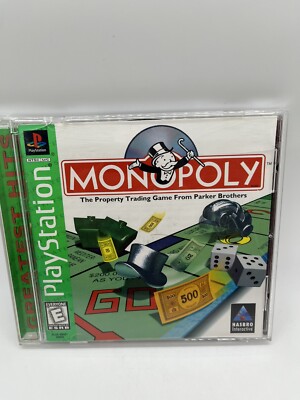 Monopoly (Sony PlayStation 1, 1998) PS1 Black Label Complete Tested