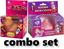 Willy Pecker + 1 Boobie Drink Top Soda Beer Can Cover - GaG Joke Novelty Gifts