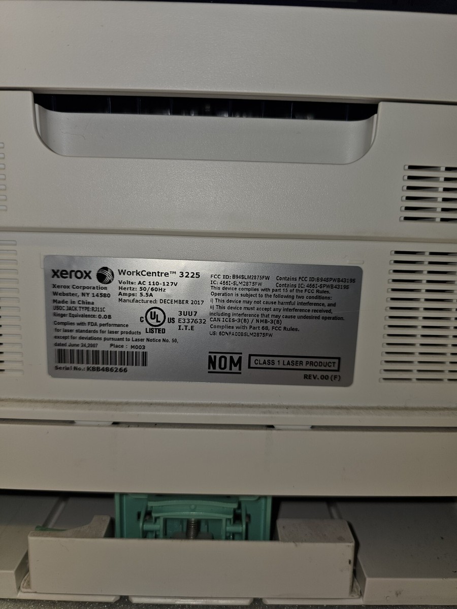 Xerox 3225/DNI WorkCentre 256MB 29ppm Monochrome Multifunction