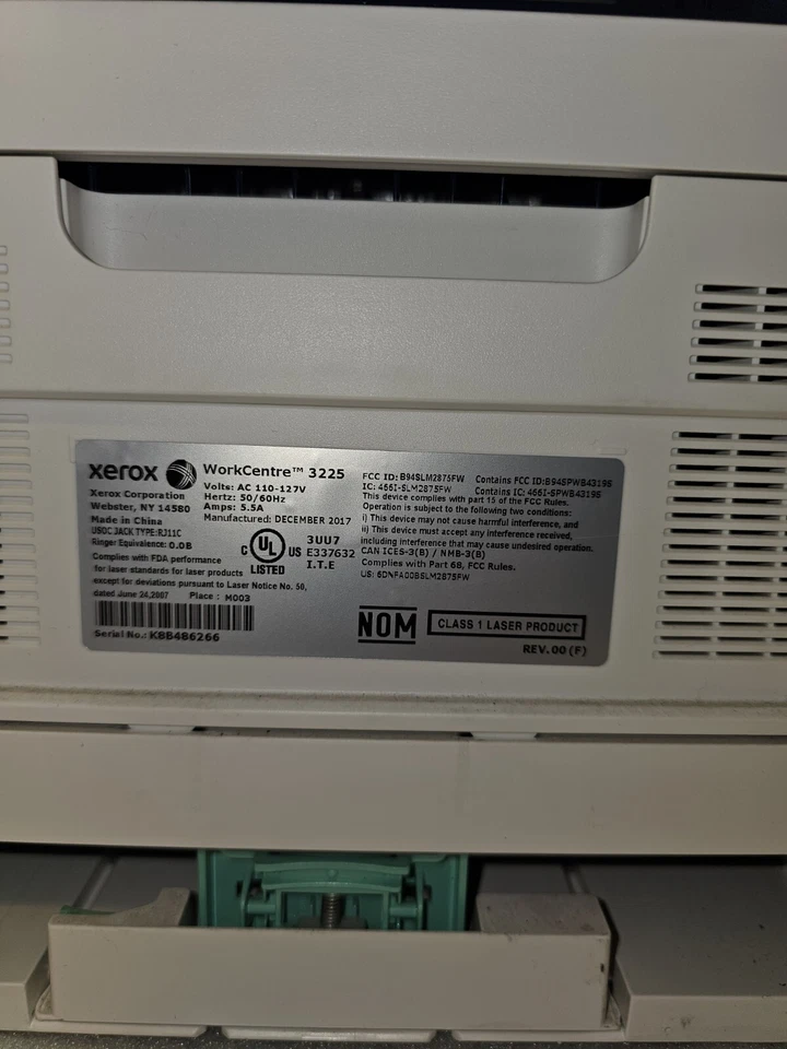 Xerox WorkCentre 3225/DNI, Excellent Cond. - Image 4 of 4