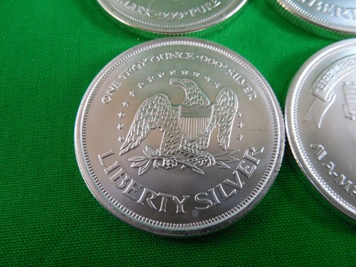 A-Mark "Liberty Bell" 1 oz. Silver Round ~ In capsule ~ 1 piece - Picture 2 of 5
