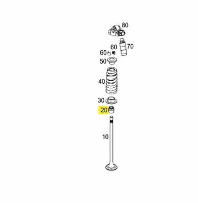 Mercedes-Benz Ml W164 Valve Stem Seal Kit A0000535658 Genuine 