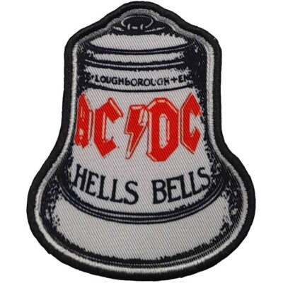 AC/DC Standard Patch HELLS BELLS WHITE: album Official Licenced MERCHANDISE gift