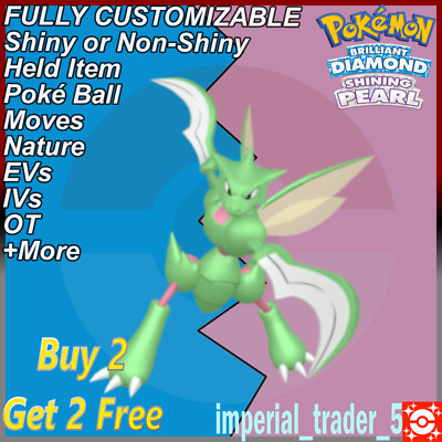 Pokemon Brilliant Diamond & Shining Pearl   Shiny Scyther   6IV Customizable