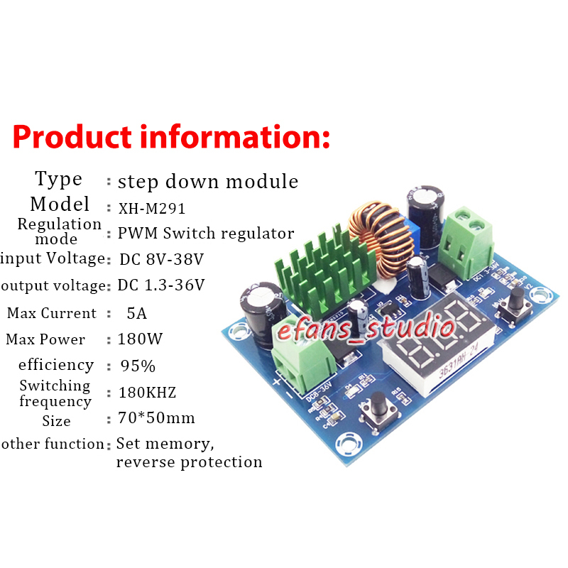 Convertitore Regolabile Buck Down 180 W LED DC-DC Da 8 V-38 V - Foto 7