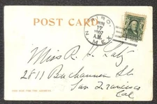 USA #300 STAMP BIBO NEW MEXICO DOANE DPO TYPE 1 TERRITORY INDIAN POSTCARD 1907 !