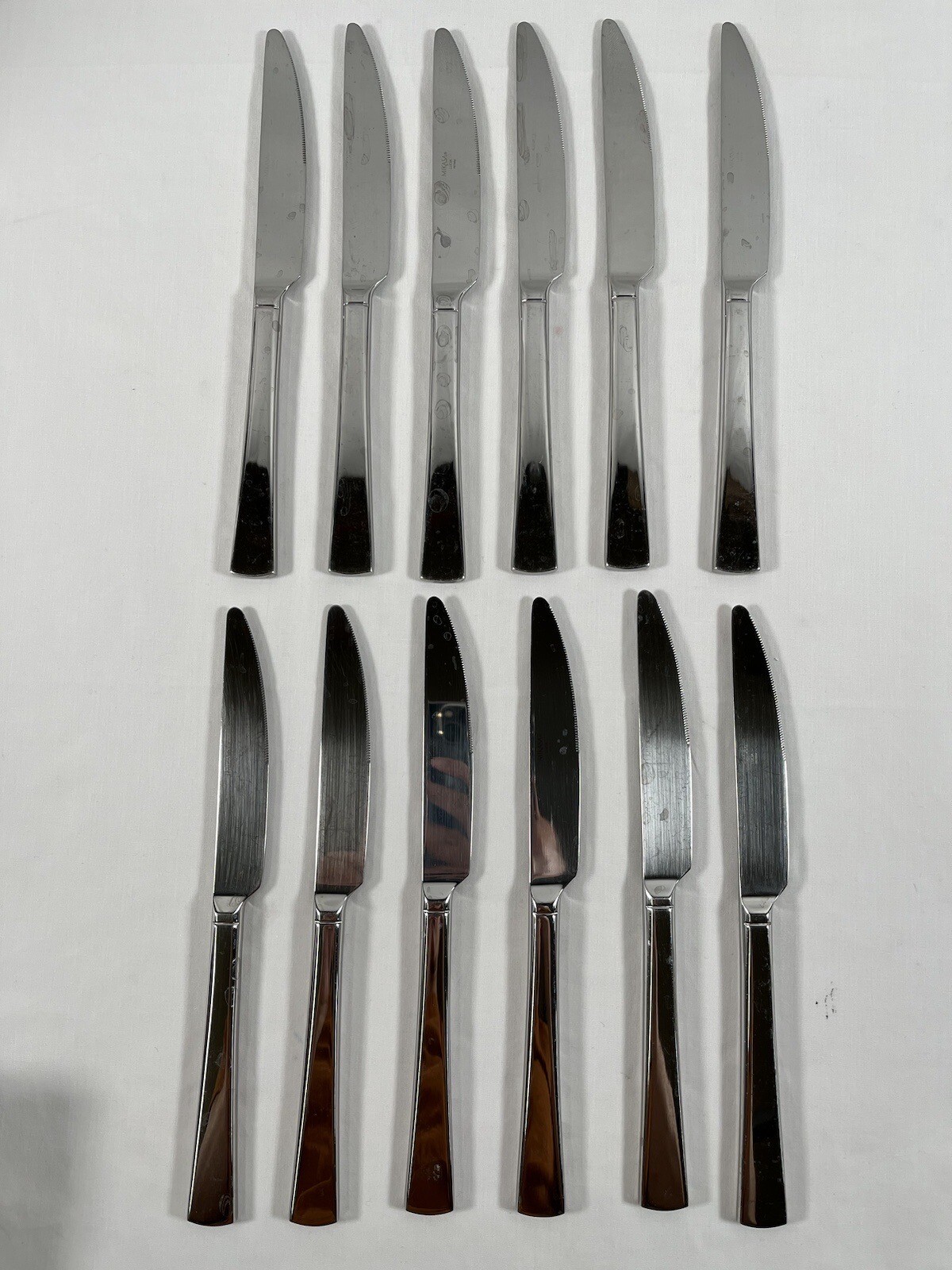 Lot of 12 Mikasa Lucia Steak Knife Stainless Steel Flatware Vietnam 20