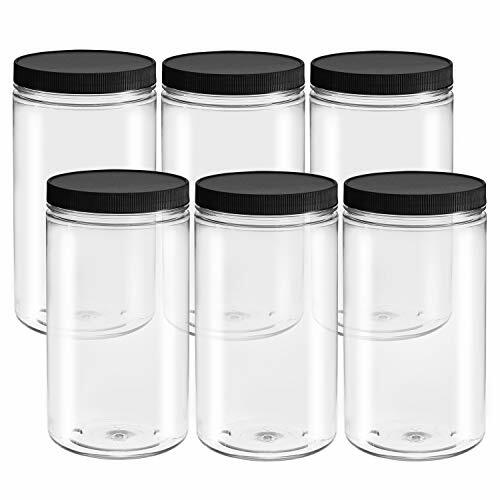 clear plastic storage jars with lids