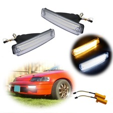 Clear Amberwhite Led High Power Turn Signal 12v For 1990-1991 Honda Cr-x Crx