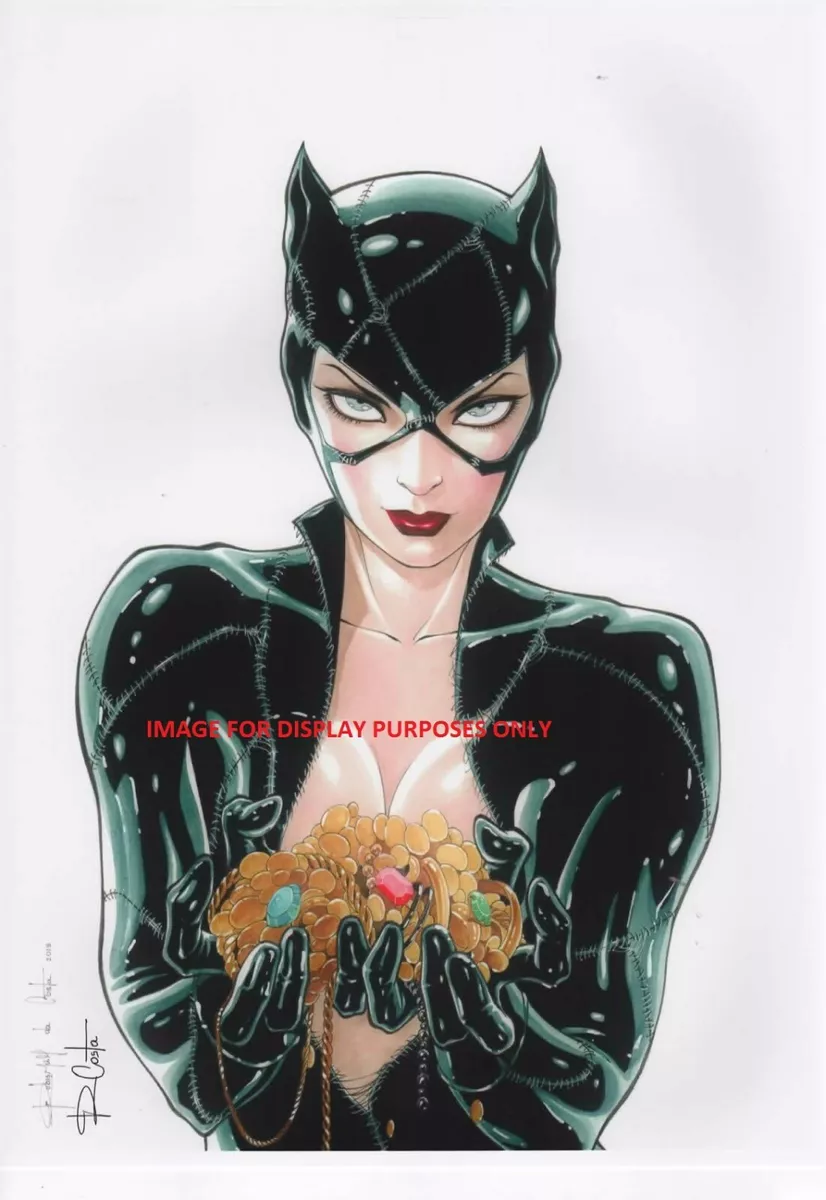 SEXY CATWOMAN ART PRINT SIGNED ~ RUBISMAR DA COSTA A3 RDC -124 | eBay