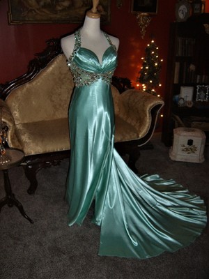 liquid satin gown