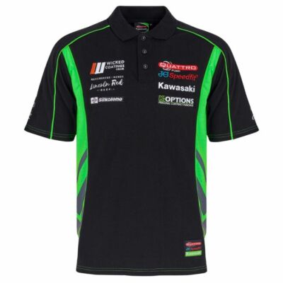 カワサキ Kawasaki ポケットTシャツ ダークグリーン Official Quattro Plant Kawasaki Team Polo Shirt - 19QK-AP | eBay