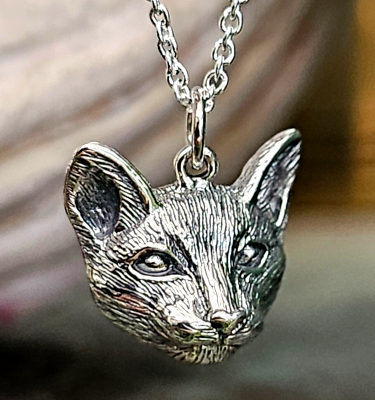 Collana con ciondolo a forma di gatto in argento sterling: grazioso ciondolo a forma di gattino, regalo per mamma gatta - Italia