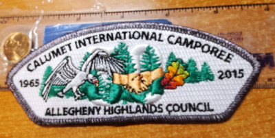 BSA Allegheny Highlands Council, CSP SA-151 ''CALUMET STAFF, 50th'' (Dbq)