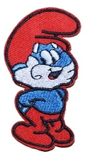 The Smurfs Papa Smurf Embroidered 2.25" Tall Iron on Patch