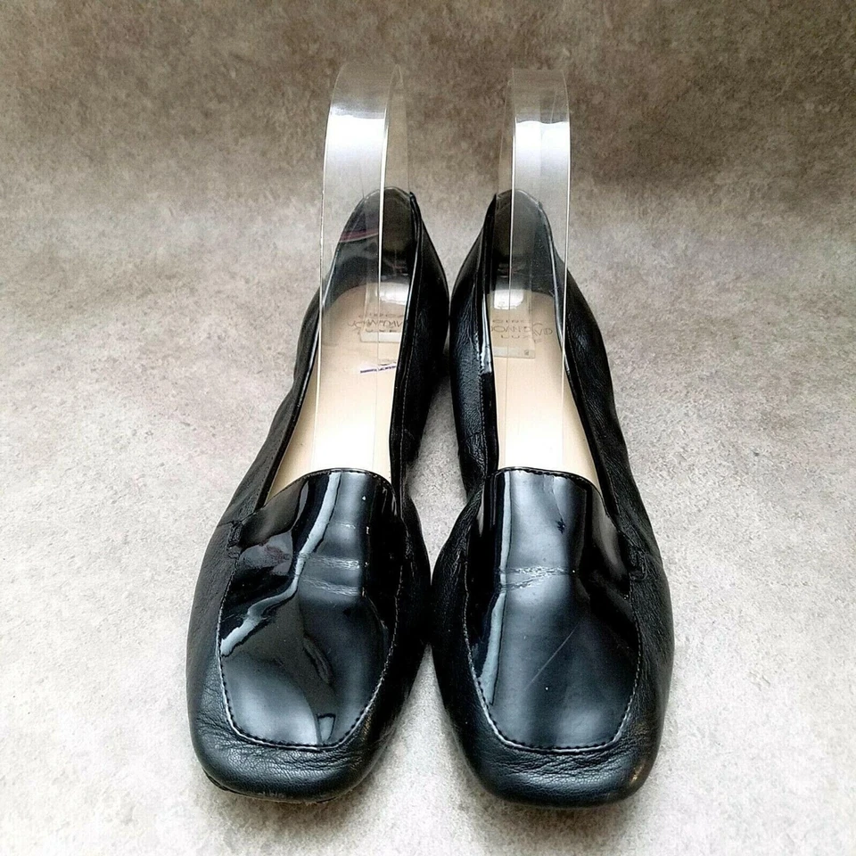 Circa Joan & David Womens Lucille  Sz 8 M Black Leather Slip On Loafer Flats - Image 2 of 4