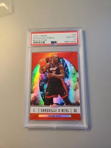 2006-07 Topps Finest Red Refractor #36 Shaquille O'Neal PSA 10 Gem DVS 3836