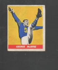 1948 Leaf Football Card #19 George McAfee-Chicago Bears Vg Card