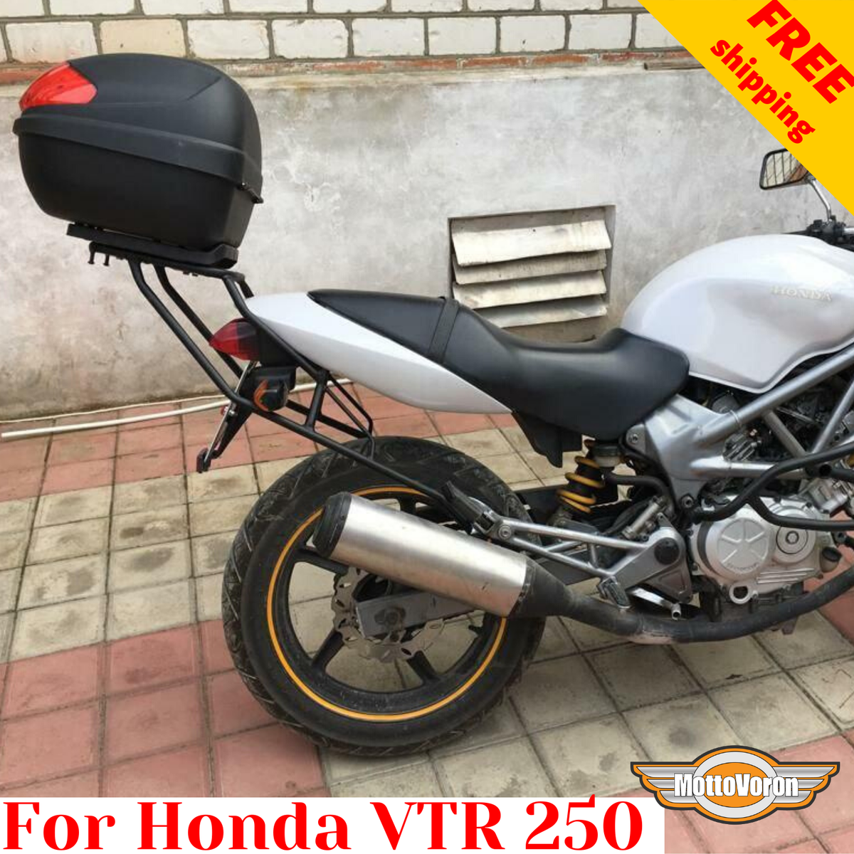 パーツ vtr250 For Honda VTR 250 Rear luggage rack VTR250 Rear rack for cases or