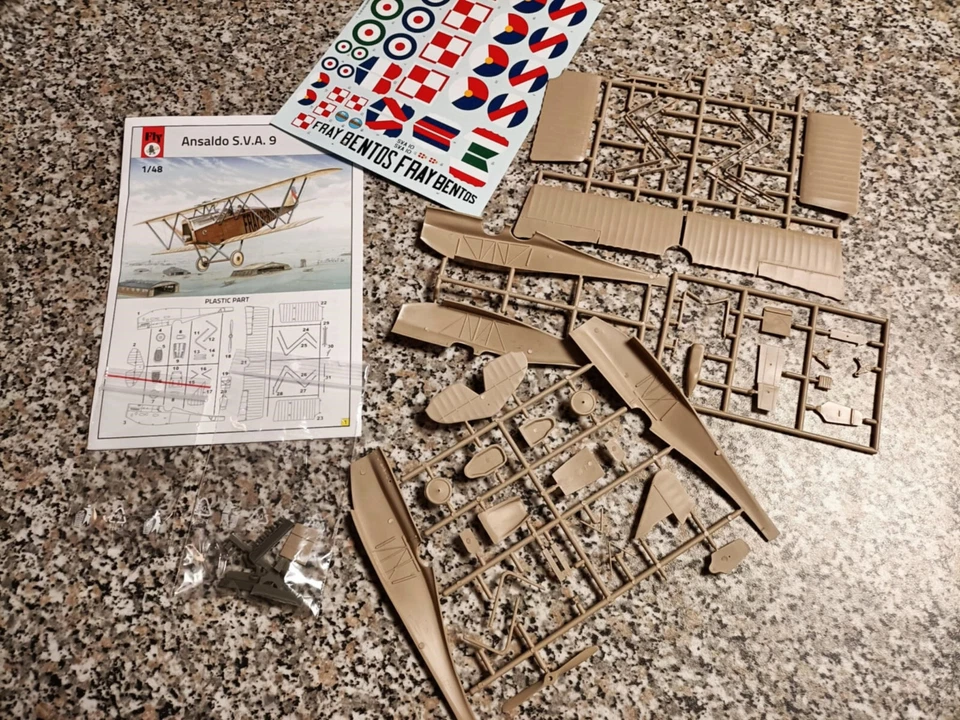 ANSALDO SVA 9 biposto e monoposto ,   kit plastica FLY 1/48 - Immagine 4 di 4