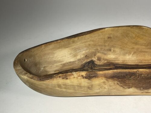 PRIMITIVO trinciapasta legno grezzo intagliato a mano rustico oblungo 10,5" - Foto 2 di 24