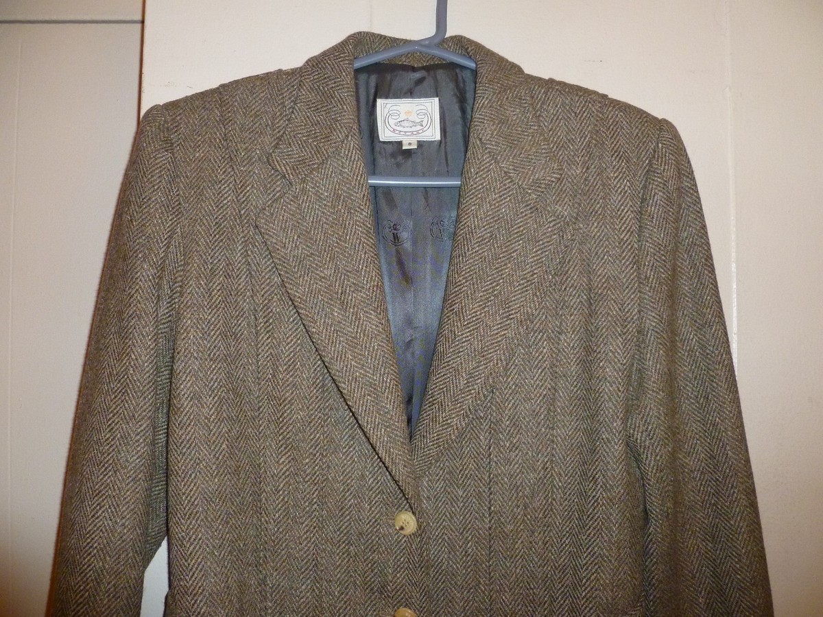 Veste Tweed Sports Saxony Norfolk Style Chasse – Taille 42R – Vintage Angleterre