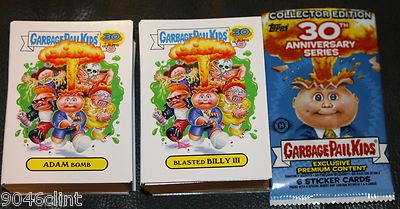 2015 GARBAGE PAIL KIDS 30TH ANNIVERSARY COMPLETE SET 220 CARDS +