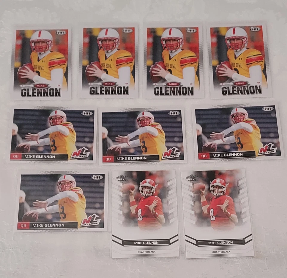 Mike Glennon Rookie Card Lot x 10,Mike Glennon 2013 Leaf Draft RC#53,Next Level - Image 2 of 4