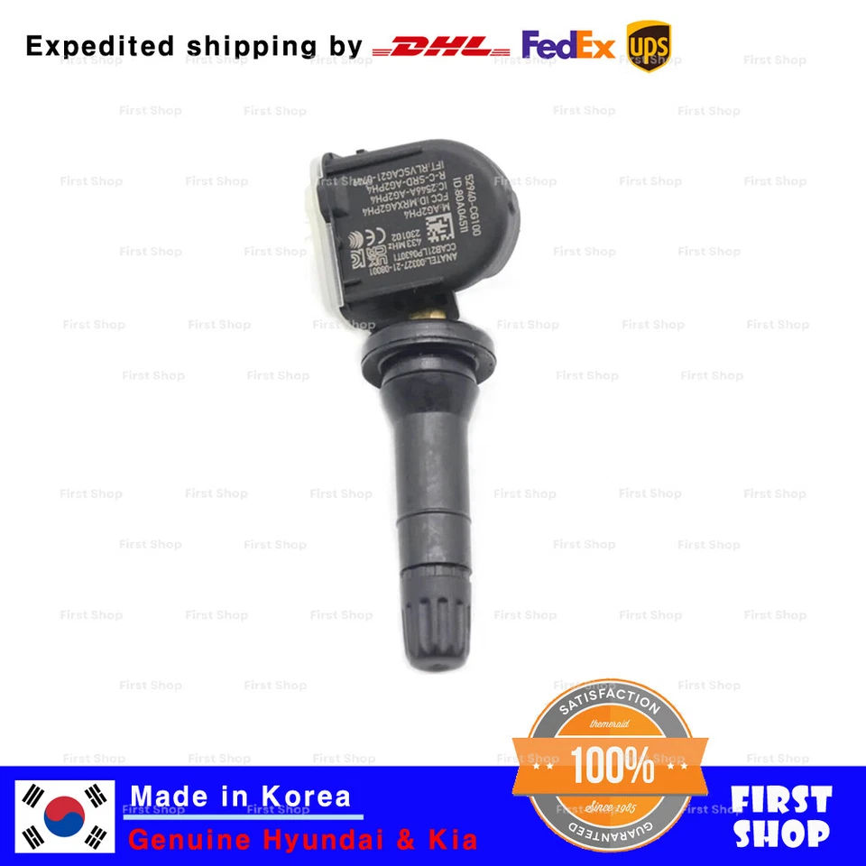 Genuine OEM TPMS Valve 52940CG100 4p Set for Hyundai Ioniq 6 Kia EV6 - Image 2 of 2