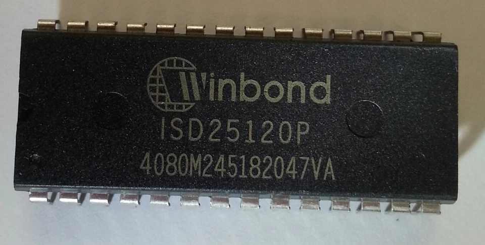ISD25120P Voice Recorder von WINBOND 120s 4,0kHz DIP28 NEW #B3 - Bild 1 von 1