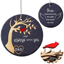 Cardinal Memorial Garden Stone Ornaments Grandfa Best Dad Ever Loss Of Gift Xmas