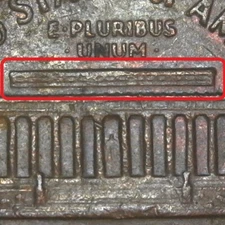 1970-D Denver Lincoln Memorial Penny/Cent "Floating Roof" Error/Variety Circ