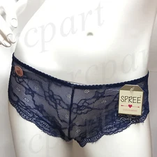 New Sexy women intimate gift lingerie lace bikini panty Royal blue S M L XL 1204