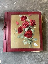 Antique Post Cards Album Scrapbook  Christmas...