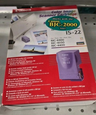 Genuine Canon Color Image Scanner Cartridge IS-22 BJC 4300 4650