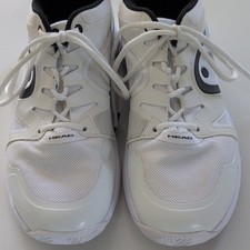 HEAD White/Black/Gray Lace-Up Tennis & Racquet Shoes, US 10 Medium