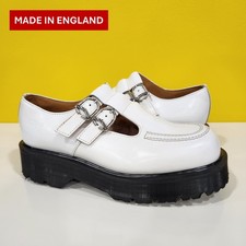   Dr. Martens Doc England MIE Rare 90's Vintage White 8305 Mary Janes UK7 US8  