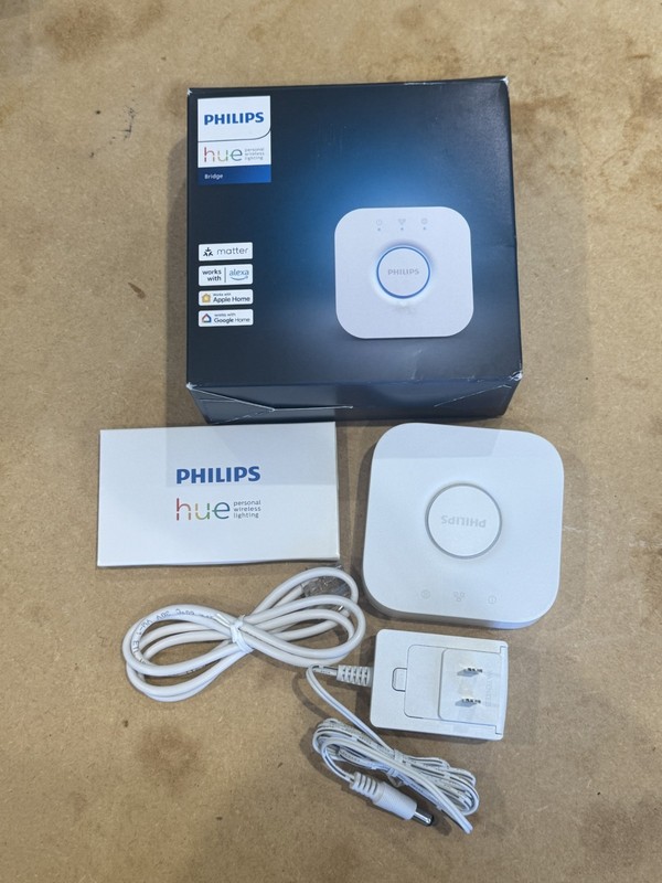 Philips Hue Bridge Hub 2.1 Smart Home With Power Adapter - EU plug.