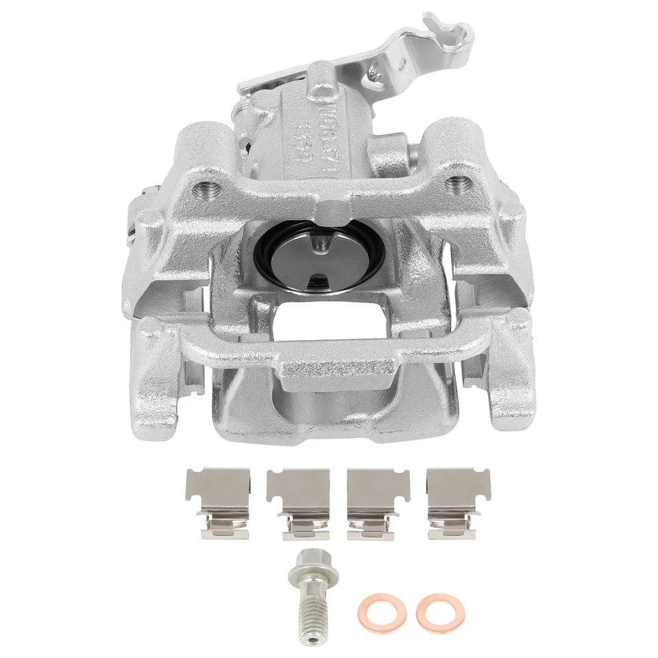 Pinzas de freno traseras 2 piezas con soporte izquierdo derecho para Volkswagen Golf 2010-2014 Foto 2 de 4