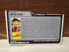 Vintage GI Joe File Card Metal Head ARAH Hasbro