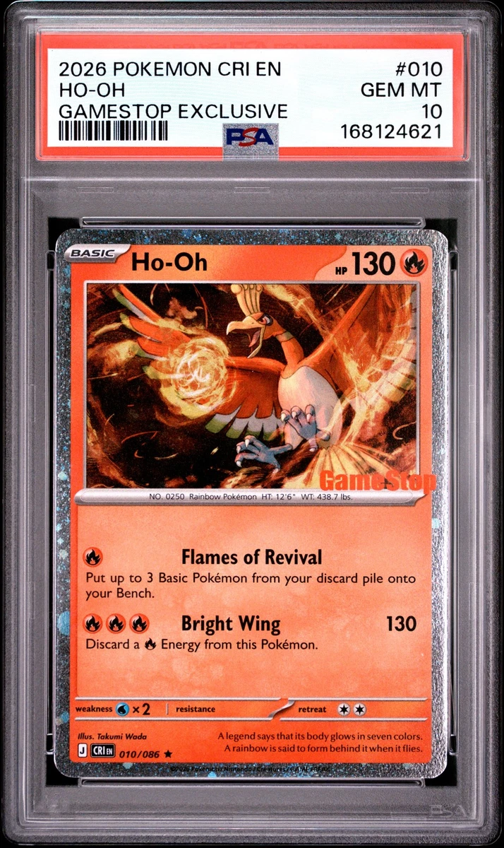 25+ Ho-Oh Pokémon TCG Grade 10 Individual Collectible Card Game
