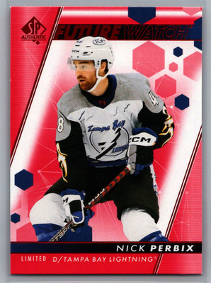 2022-23 SP Authentic - Future Watch Nick Perbix #156 Limited Red (RC)